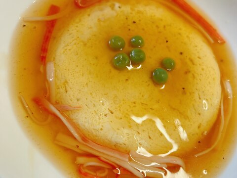 卵と豆腐の茶碗蒸し風中華あんかけ